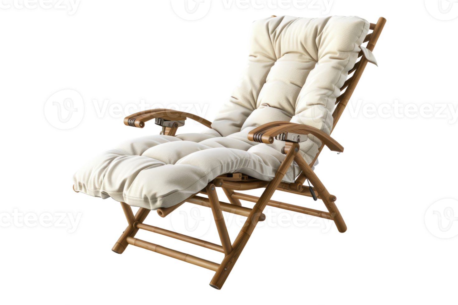 Serene solace recliner chair isolated on transparent background. png
