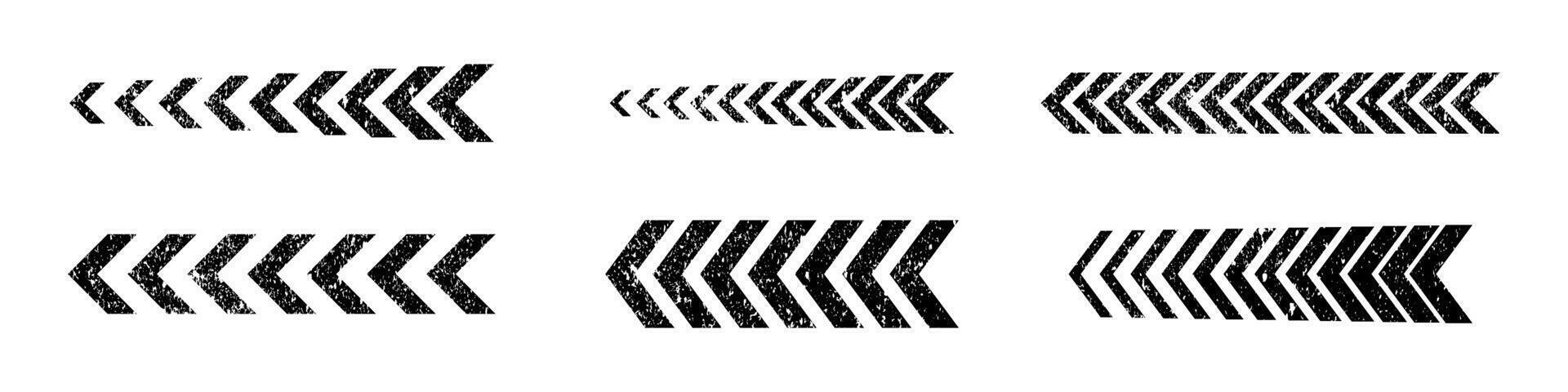 Arrow grunge set. Arrows motion dirrection collection. vector