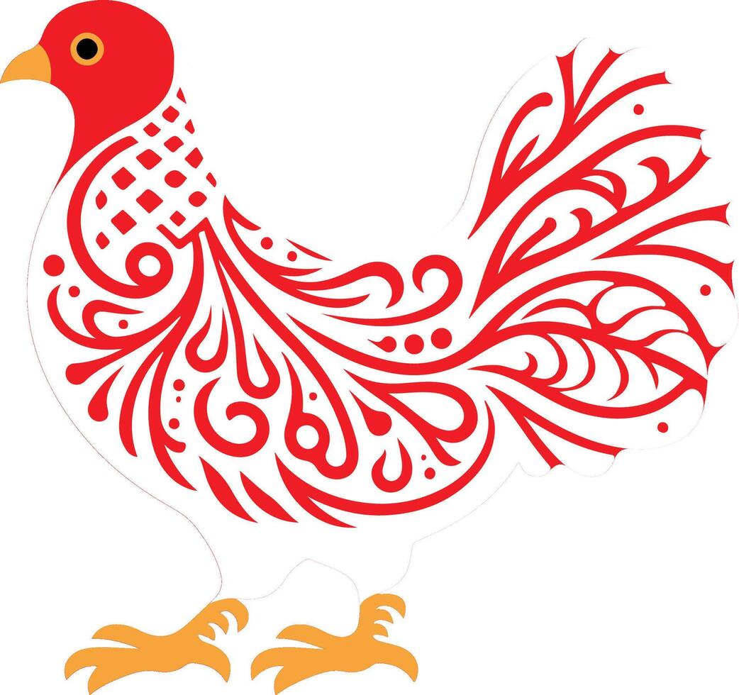 Georgia - Black Francolin, modern decorative art vector