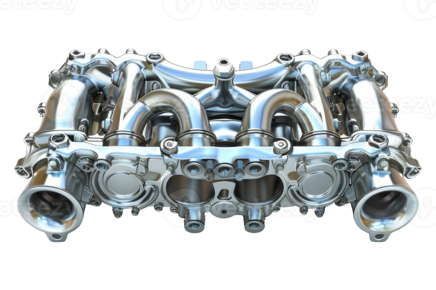 Car intake manifold isolated on transparent background. png