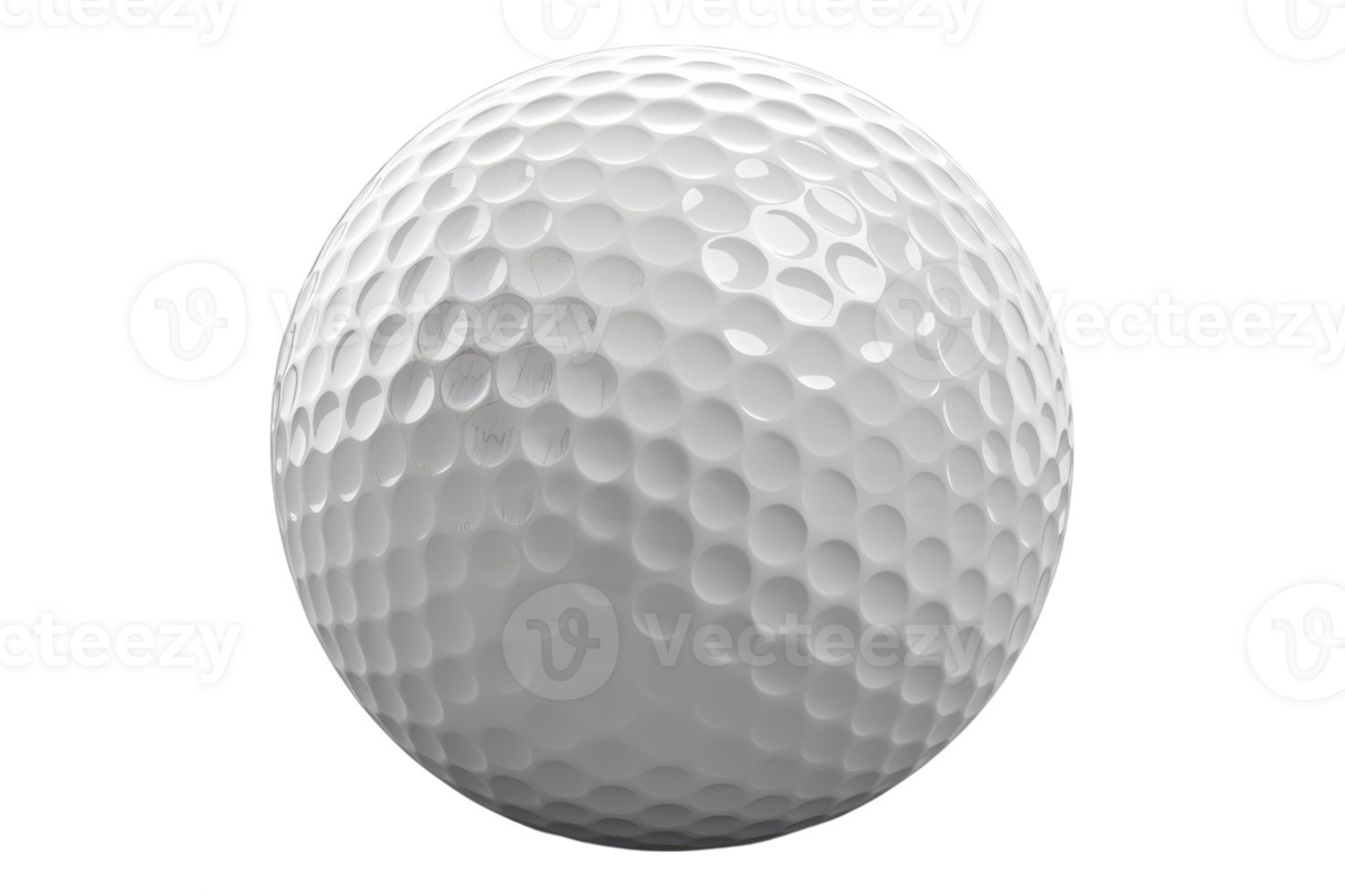 Golf ball isolated on transparent background. png