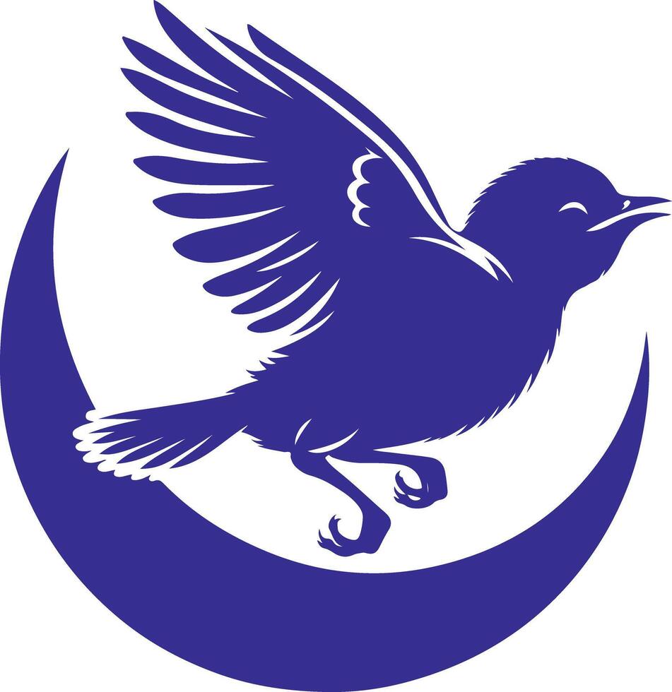 The Flight of a Baby Bird vector