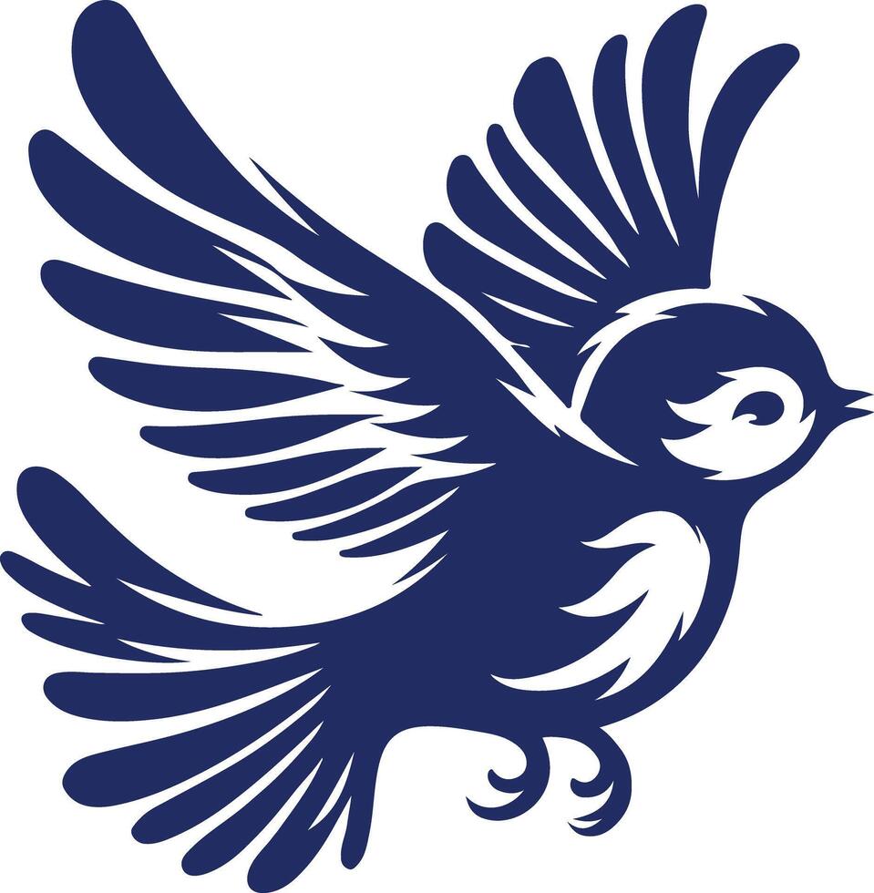 The Graceful Ascent of a Baby Bird vector