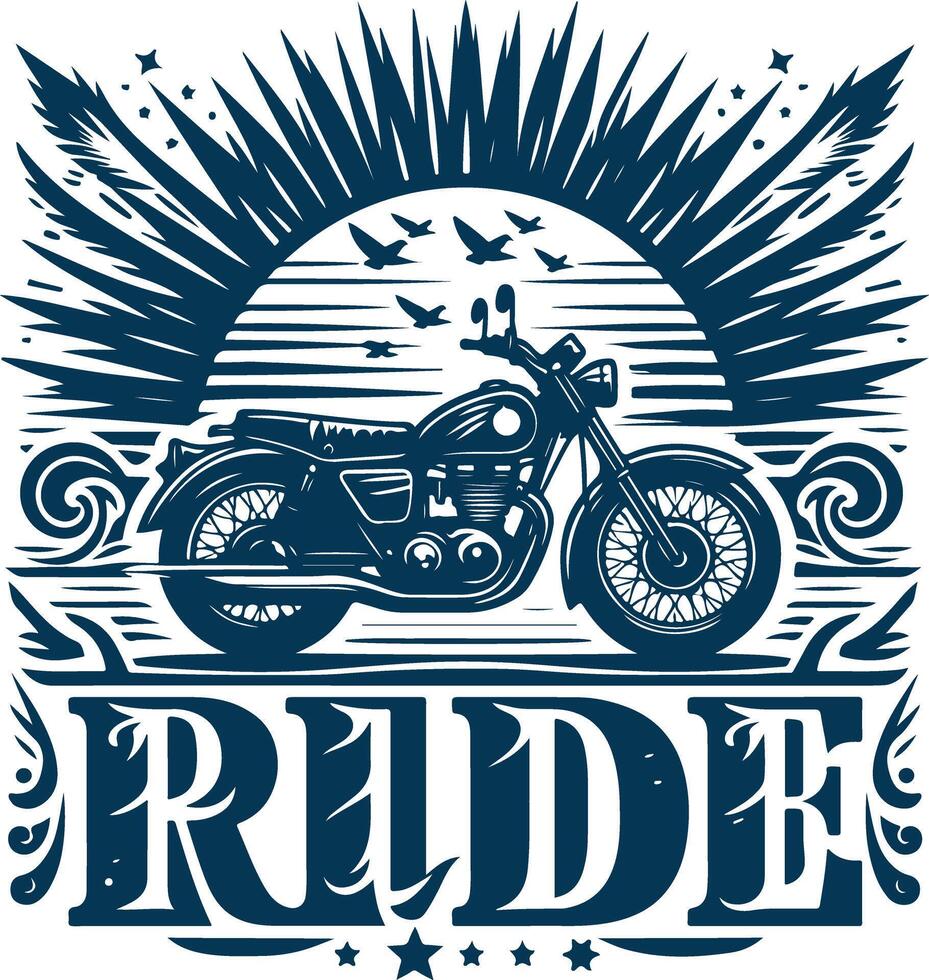 A Journey of Speed and Freedom on Two Wheels vector