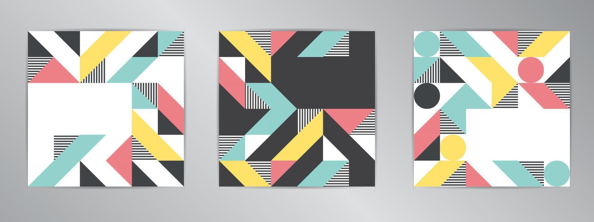 Modern banner design set. vector