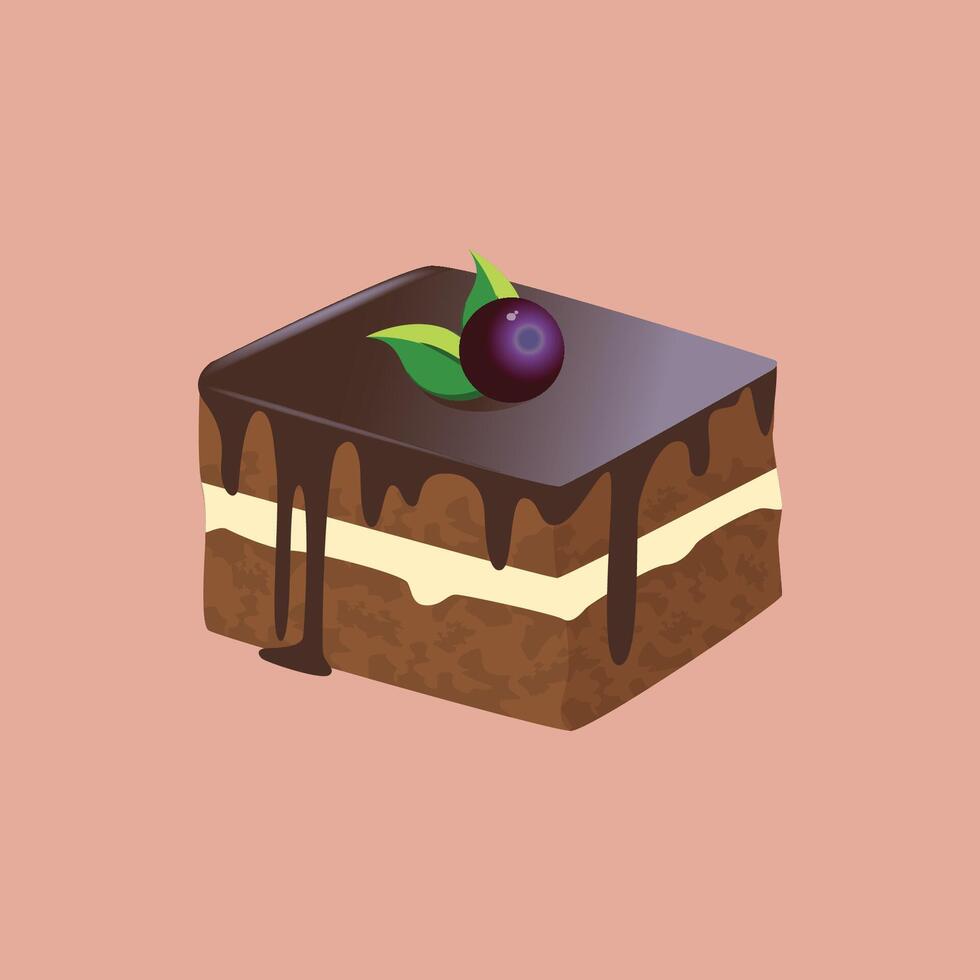 Chocolate Pastry illustration vector