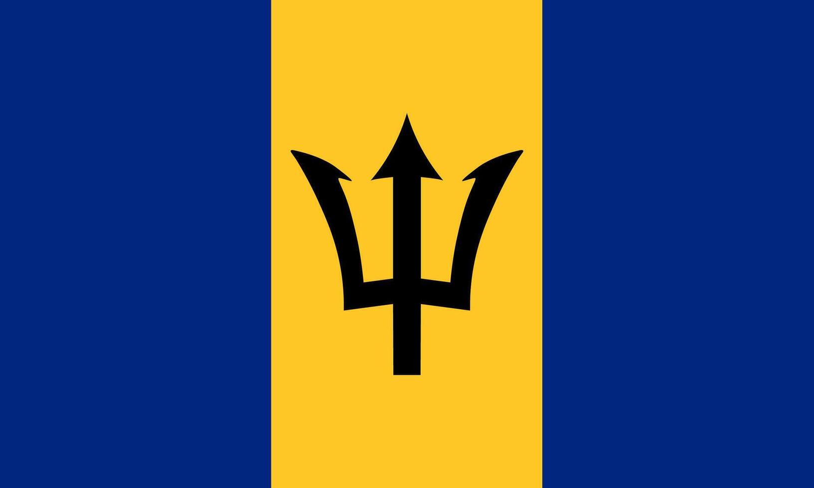 Barbados flag national material design vector