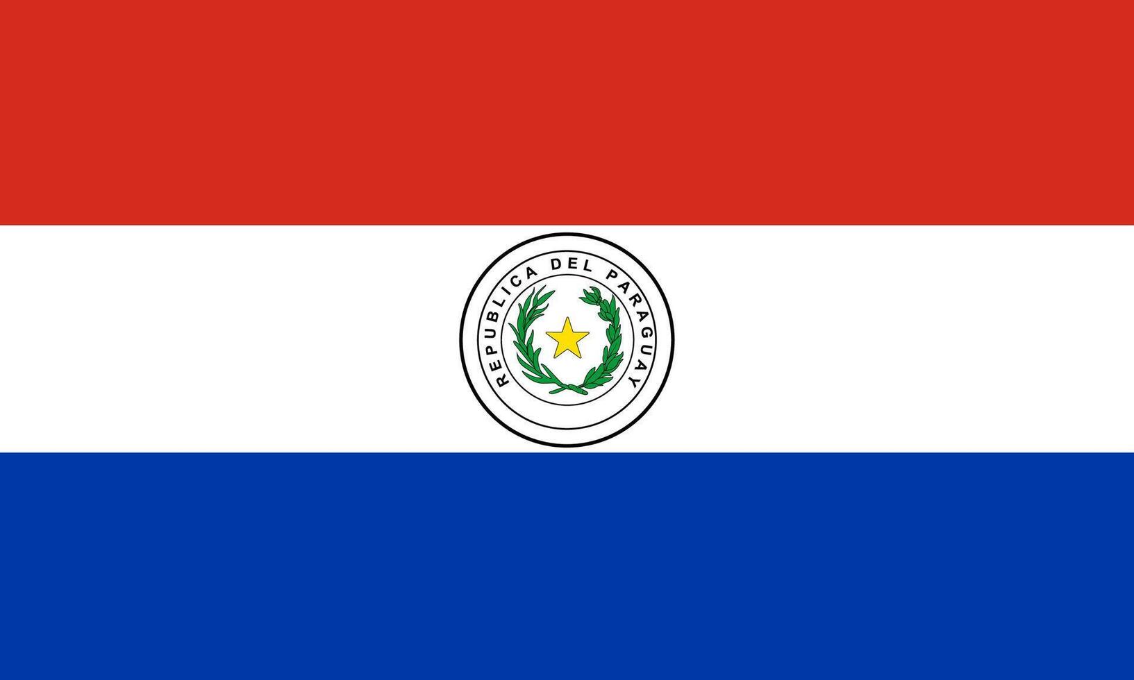 Paraguay flag national material design vector
