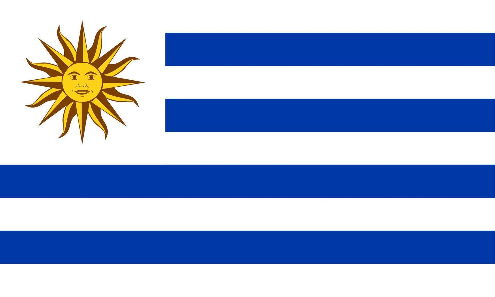 Uruguay flag national material design vector