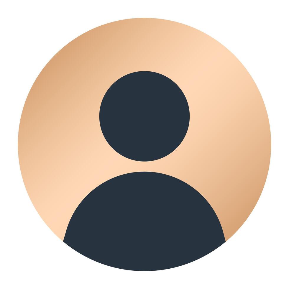 Bronze membership icon. Default avatar profile icon. Membership icon. Social media user image. illustration vector