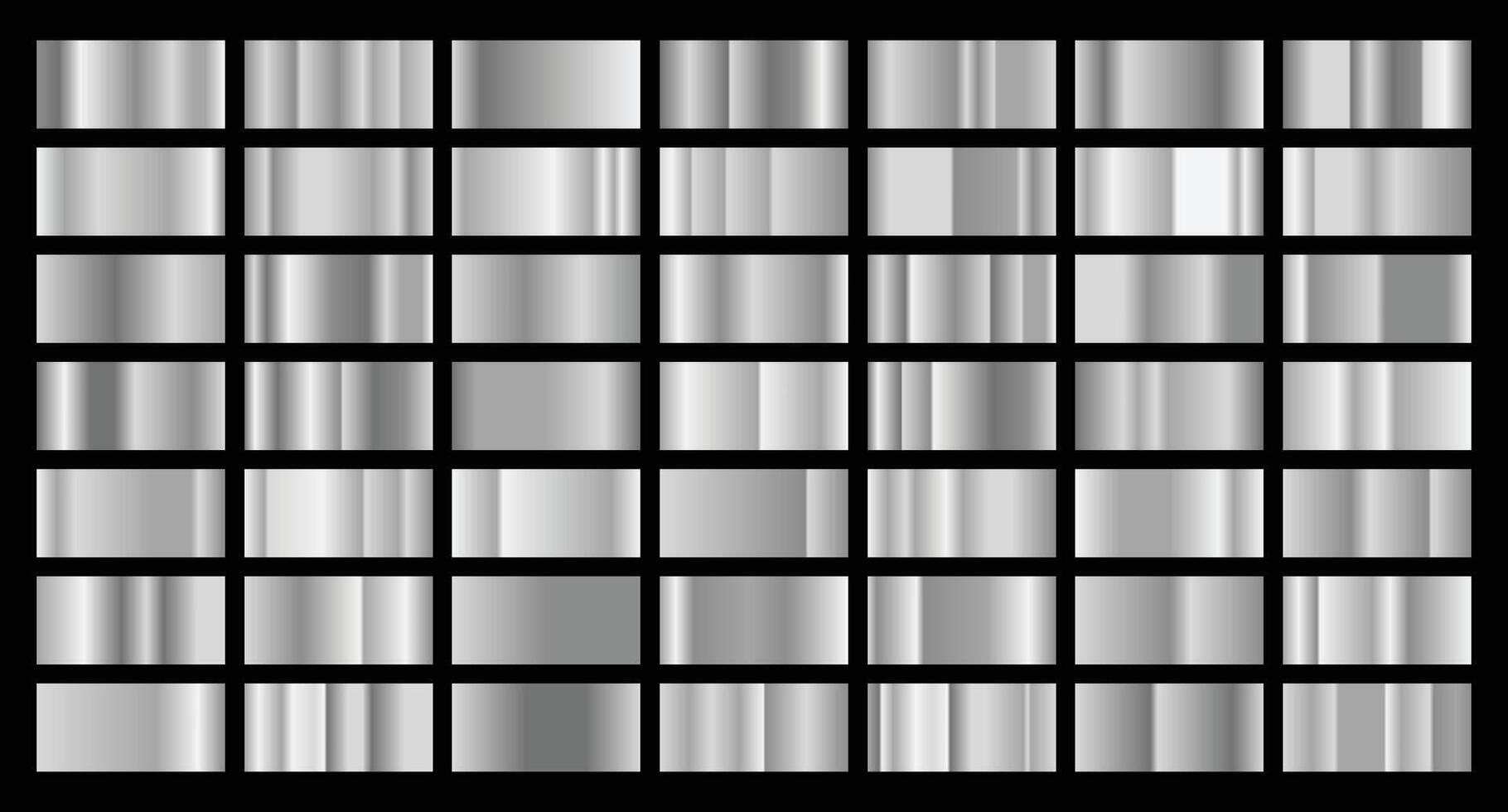 Set of silver texture background. Silver background texture. Steel metal background templates. Metal gradient collection. illustration vector