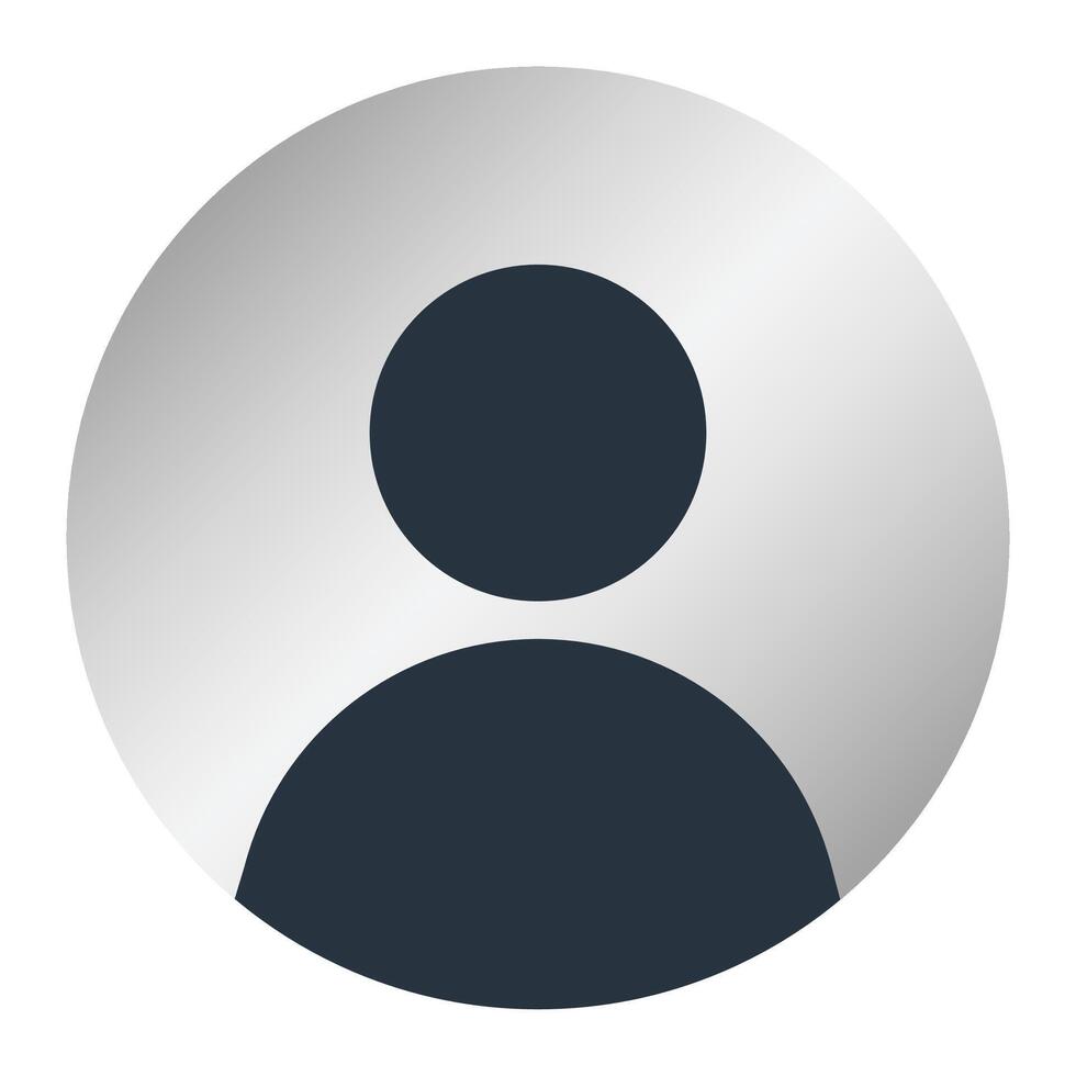 Silver membership icon. Default avatar profile icon. Membership icon. Social media user image. illustration vector