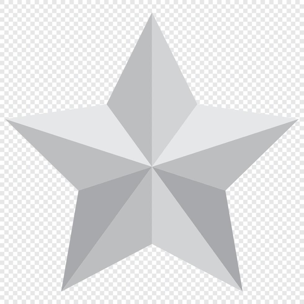 Silver star . Silver star. illustration vector