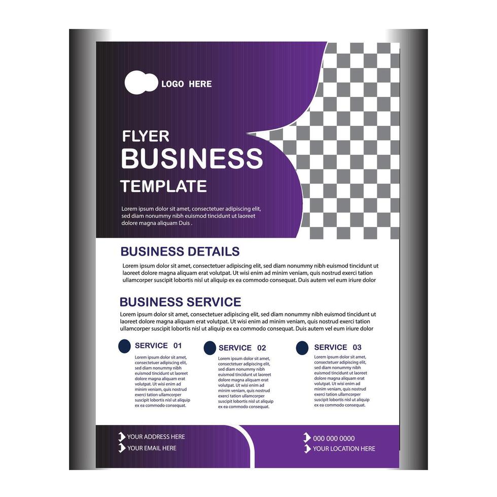 Business flyer template. vector