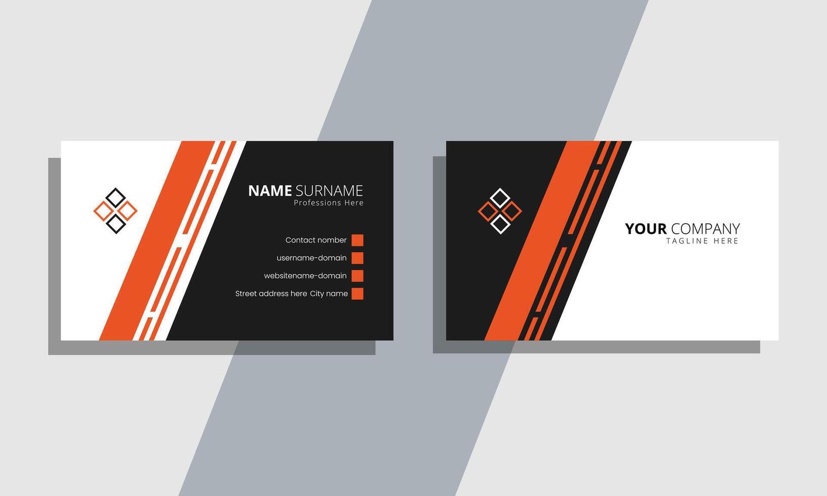 Template design visiting card professional clean simple design for business vector