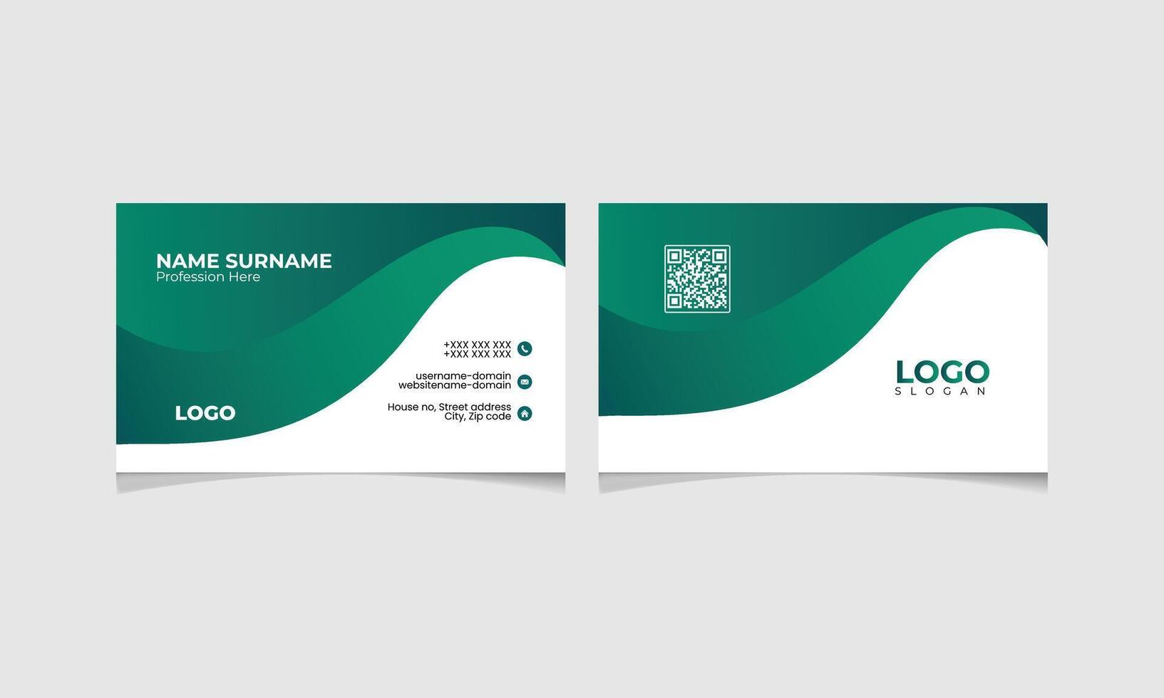 Template design card simple design for business vector