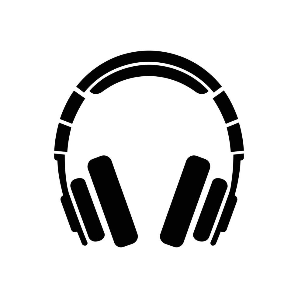 High-Quality Headphone Silhouette - Perfect for Music and Audio Projects, Graphic Designers, and Digital Artists vector