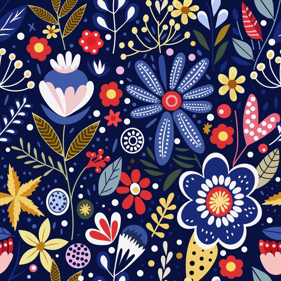white flowers on the background of leaf ornament vector