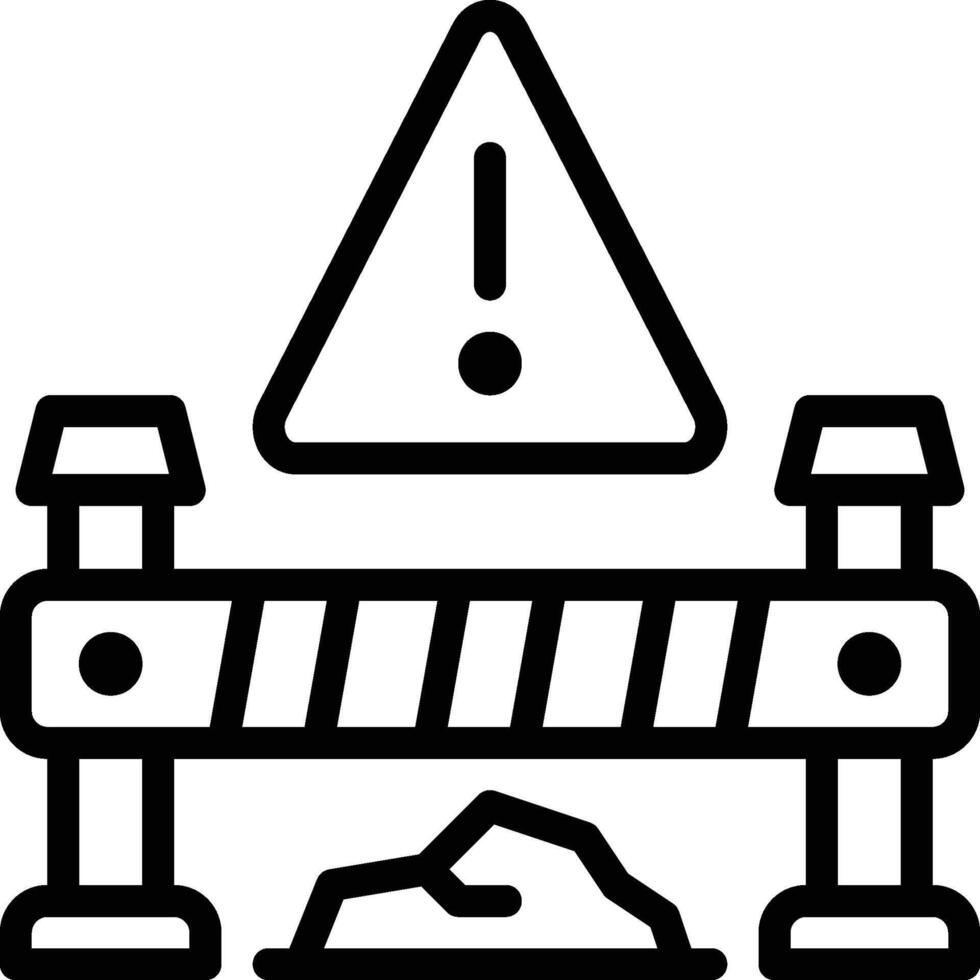 Barrier Icon. Construction Barrier Icon vector