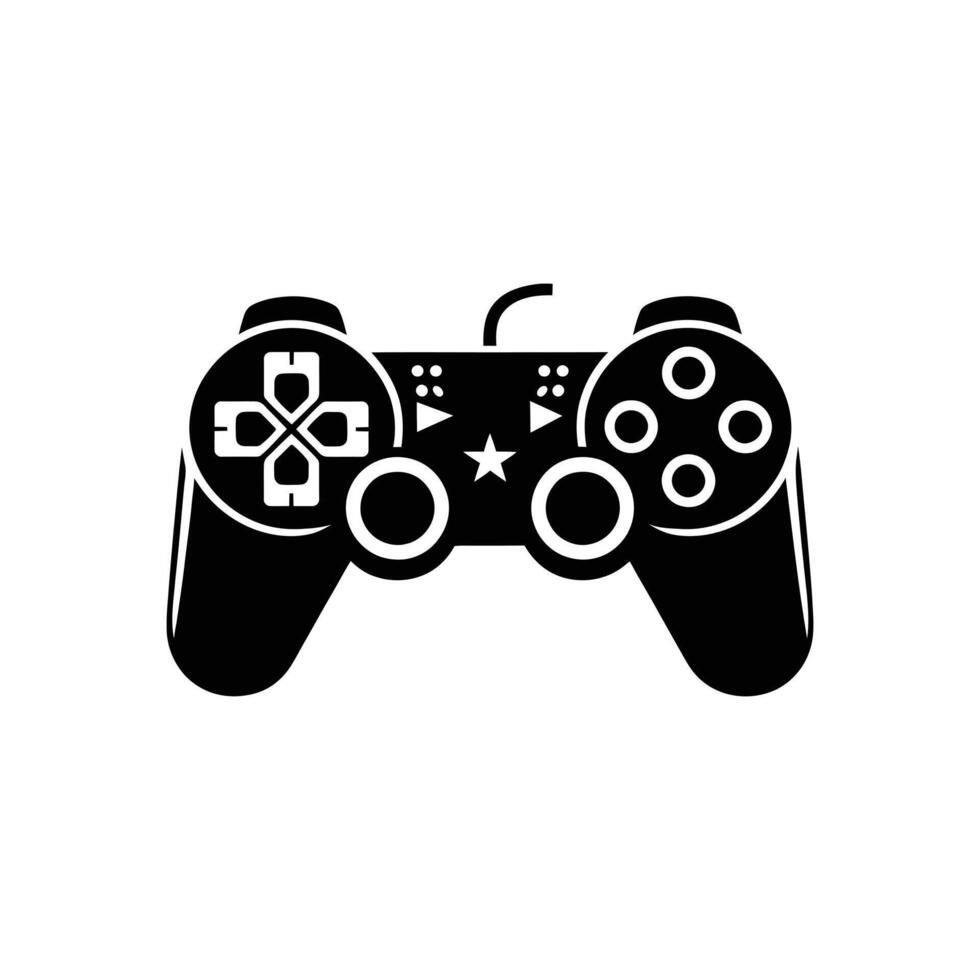 High-Quality Gaming Controller Silhouette for Game Developers and Designers - Perfect for Digital Projects and Creative Art vector