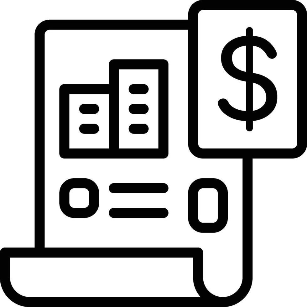 Budgeting Icon. Cost Estimation Icon vector