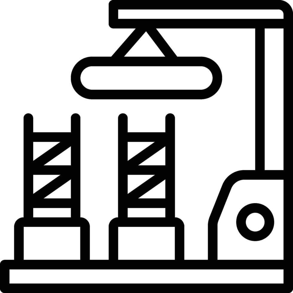 Construction Crane Icon. Construction Site Icon vector