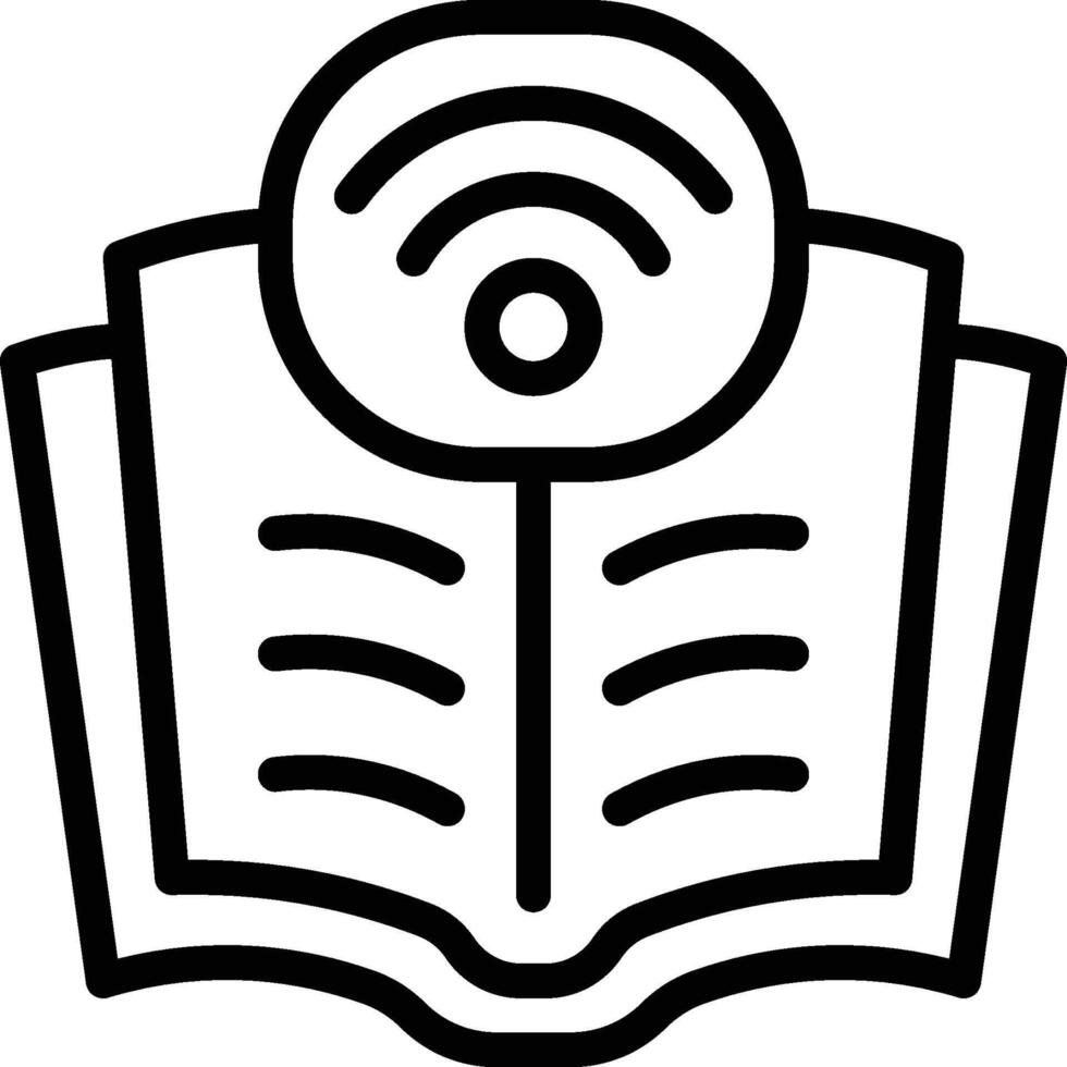 Digital Book Icon. E-book Icon vector