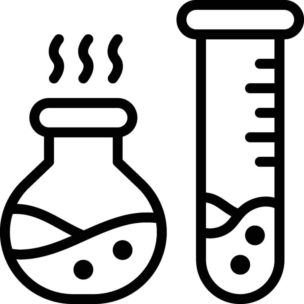 Lab Equipment Icon. Test Tubes Icon vector