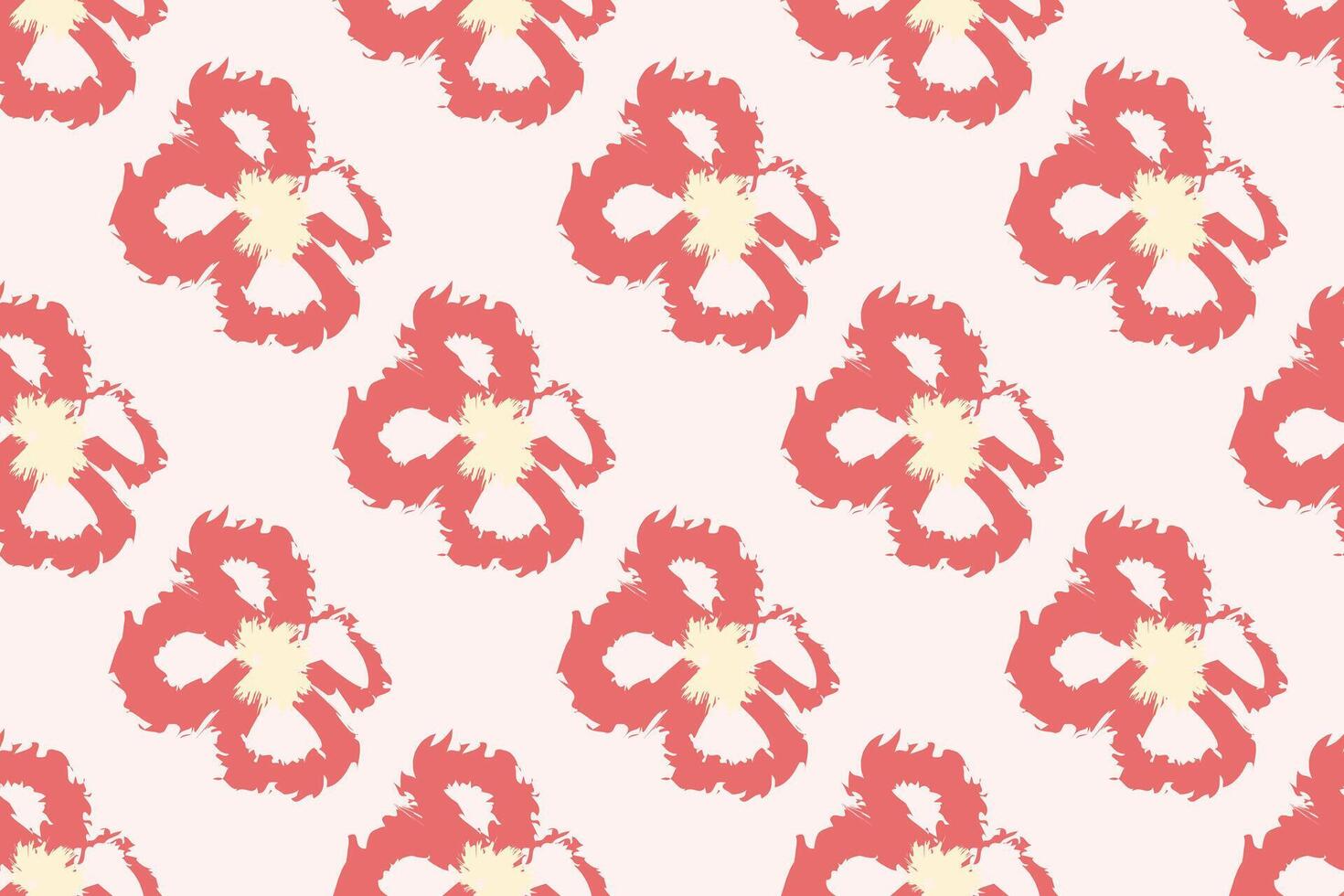 Naive floral pattern in the style of the 70s with groovy daisy flowers of natural tones. Retro design. Contemporary minimalistic trendy background for kids. vector