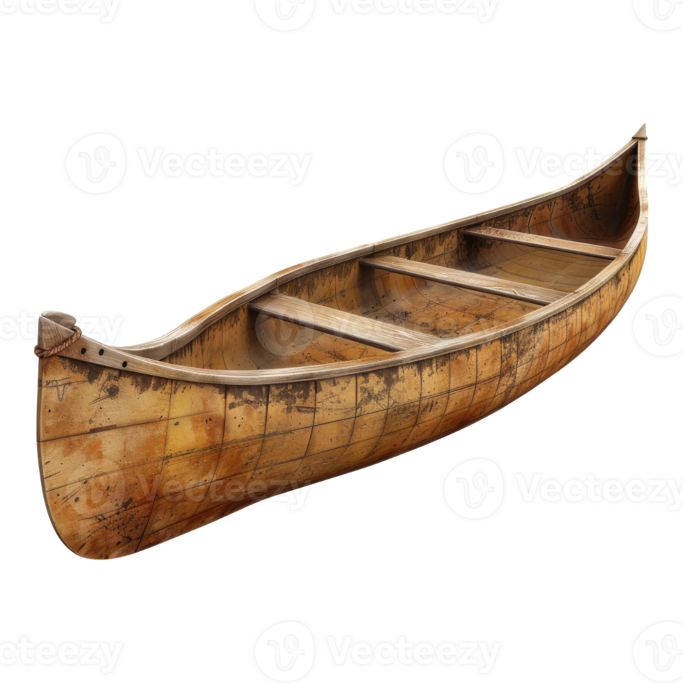 Canoe sticker isolated on transparent background png