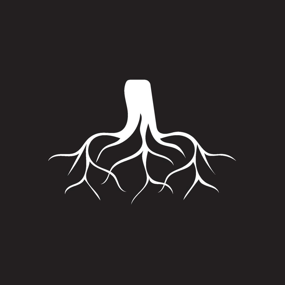 root of the tree icon vector