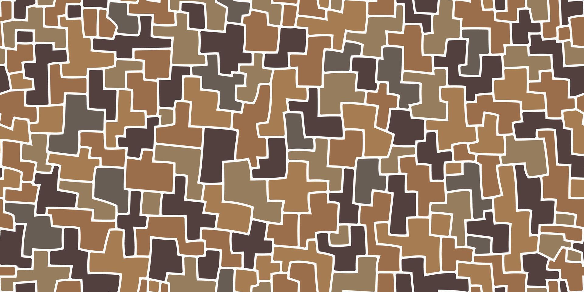 Mosaic labyrinth stone tile pattern background vector