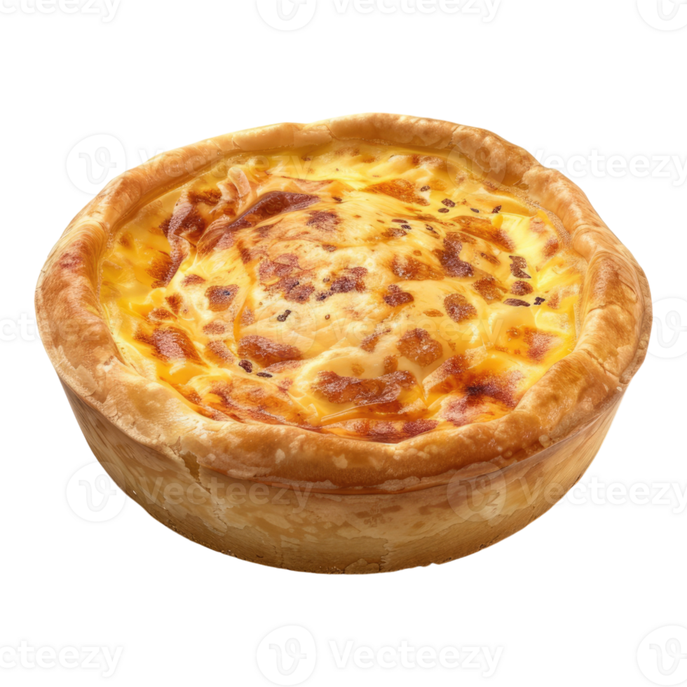 Quiche Lorraine isolated on transparent background png