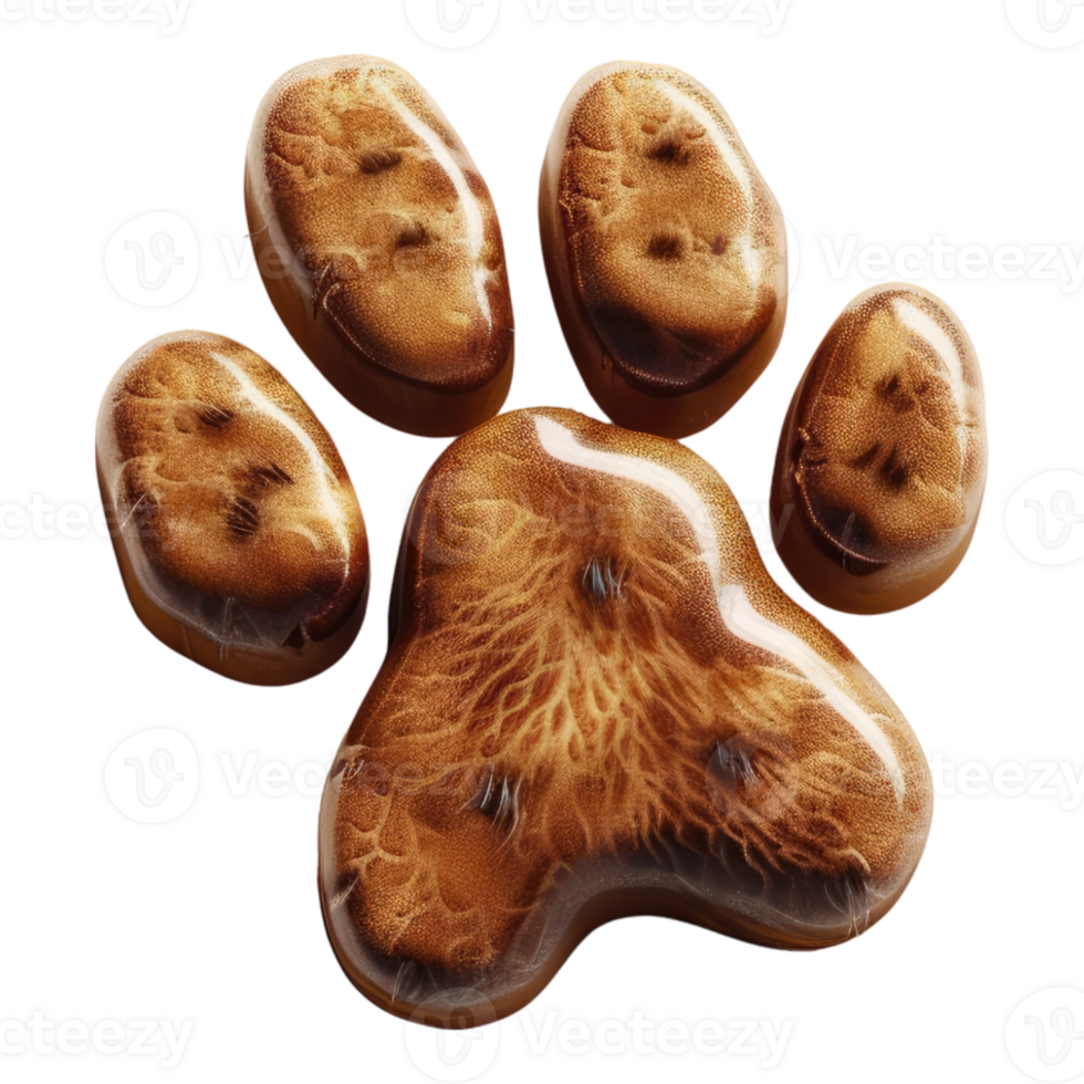 Paw print of pet animals isolated on transparent background png