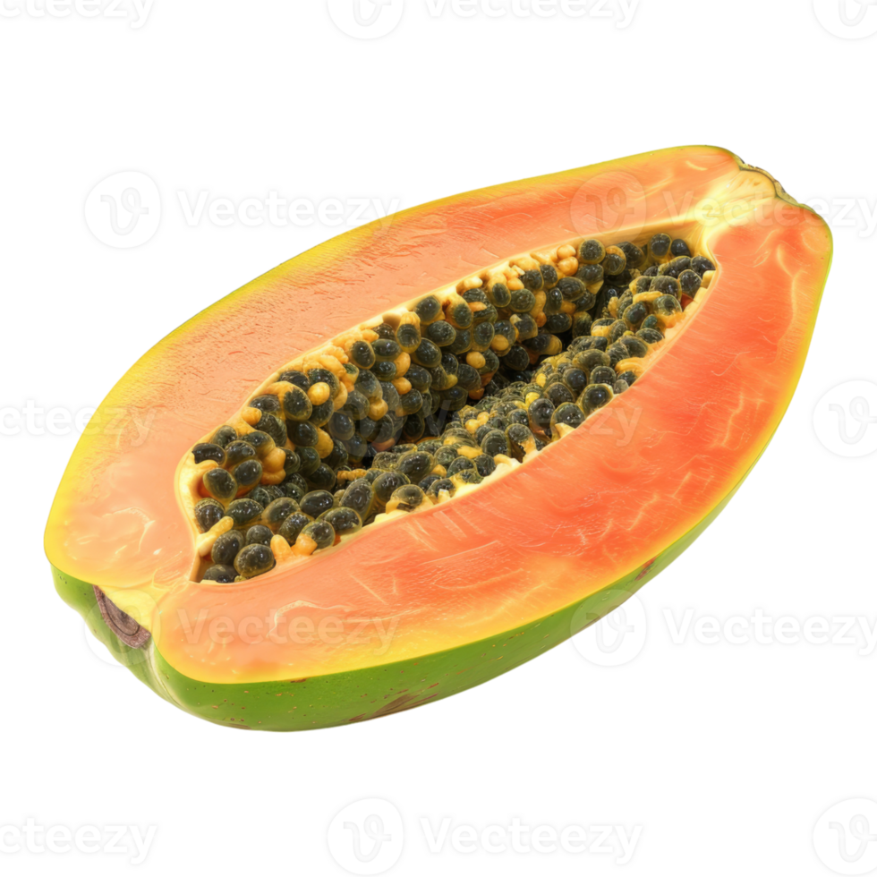 Papaya isolated on transparent background png