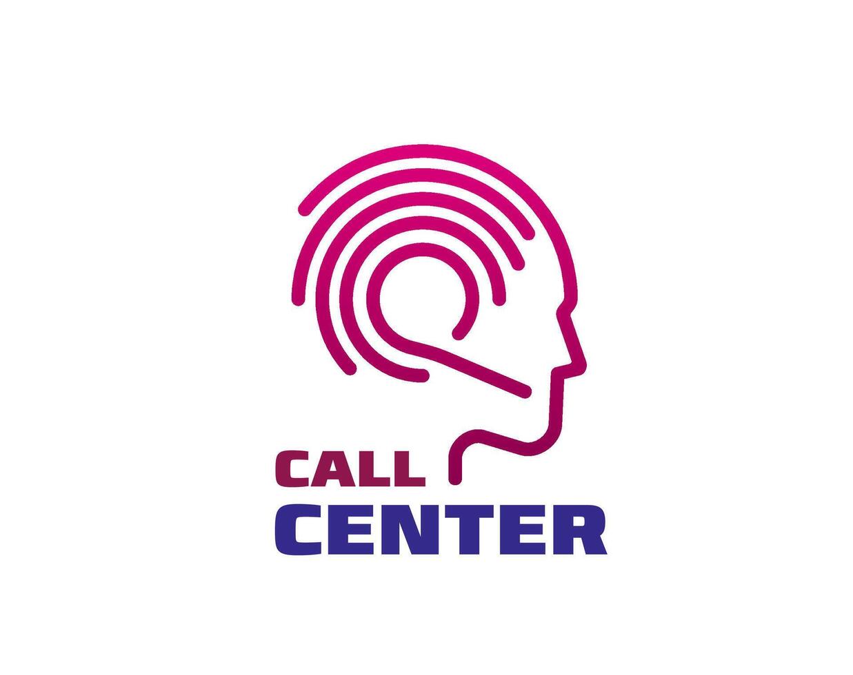 Call center, customer support service symbol vector