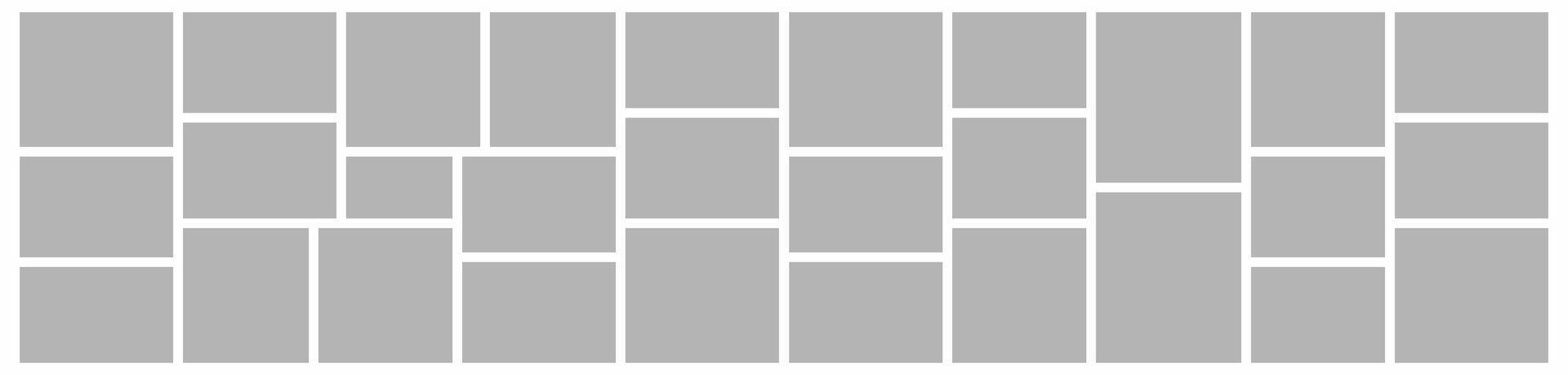 Mockup photo collage collection frame design illustration vector