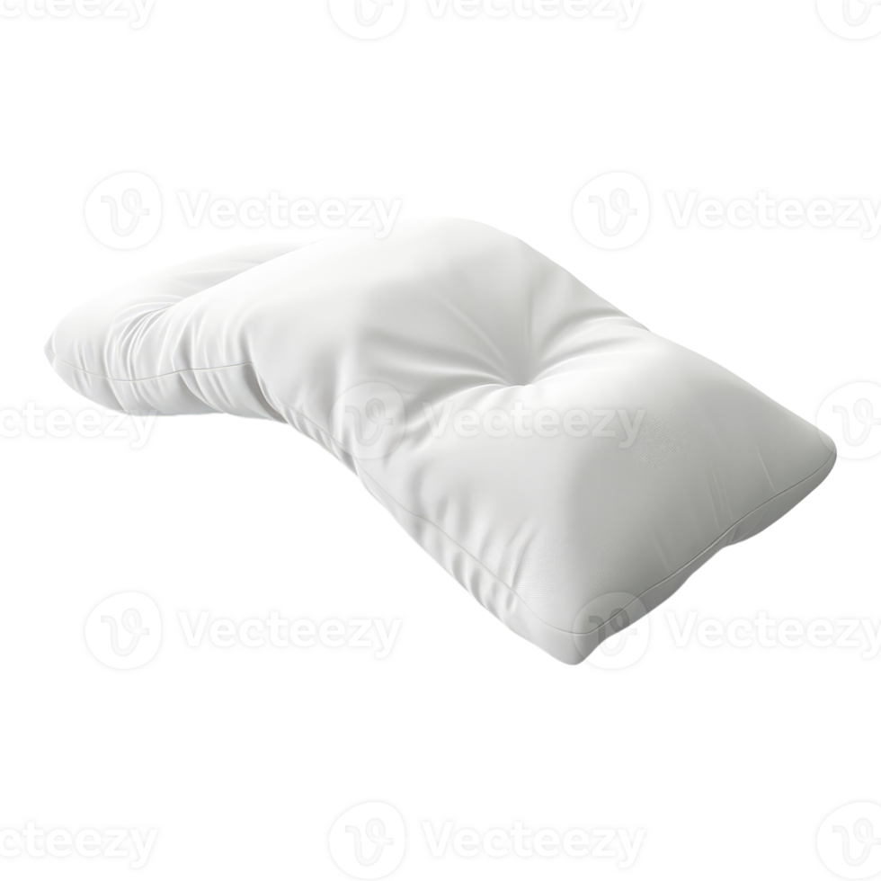 Orthopedic wedge bed pillow isolated on transparent background png