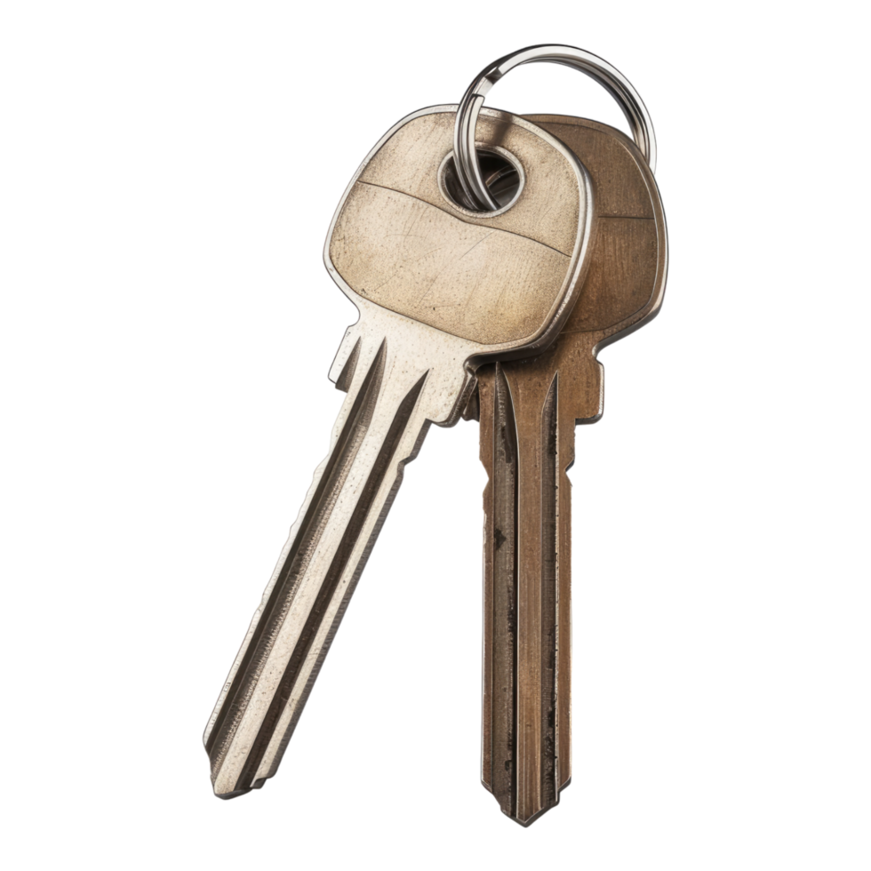 House keys isolated on transparent background png