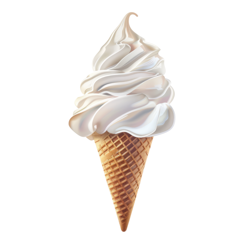 Ice cream cone isolated on transparent background png