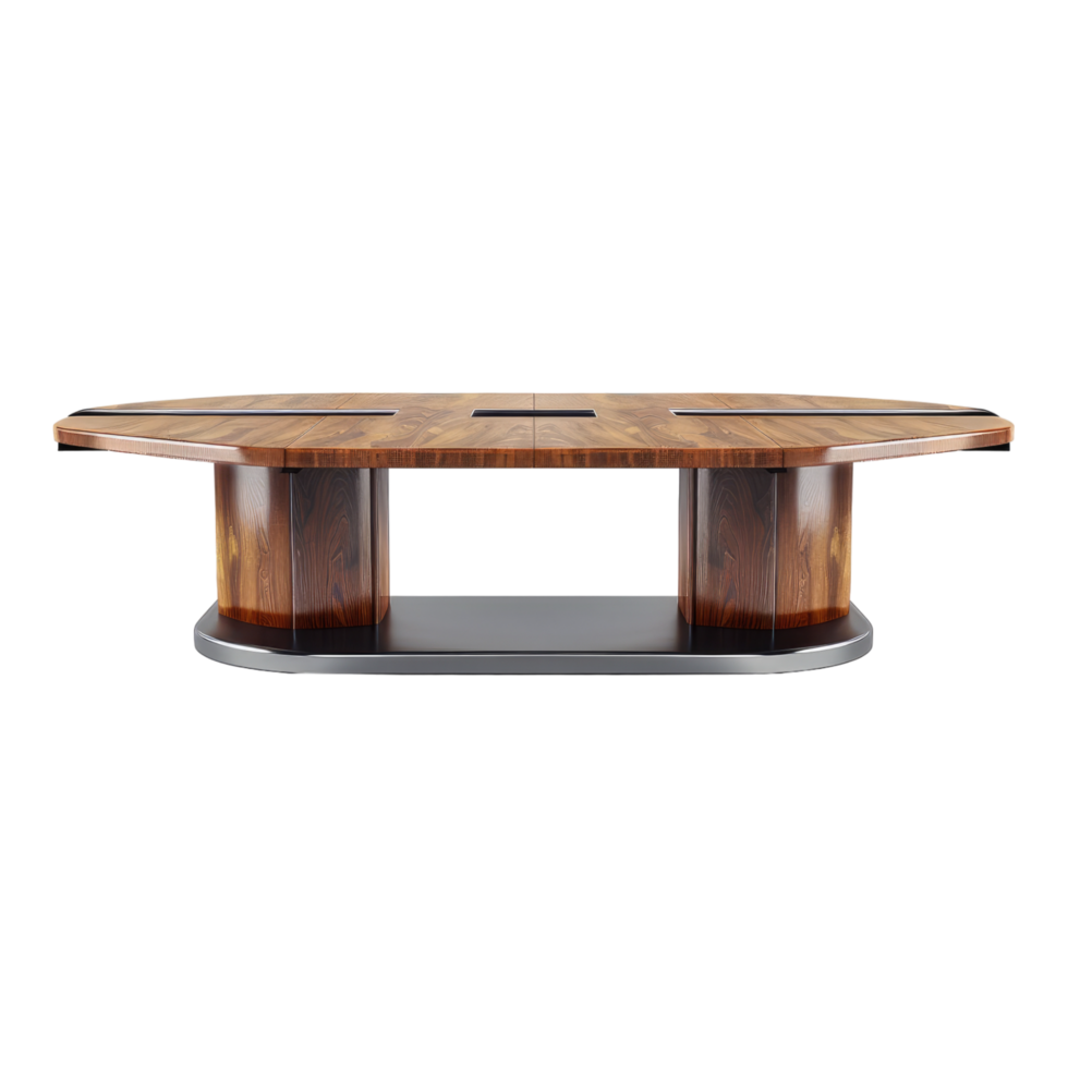 Office conference table isolated on transparent background png