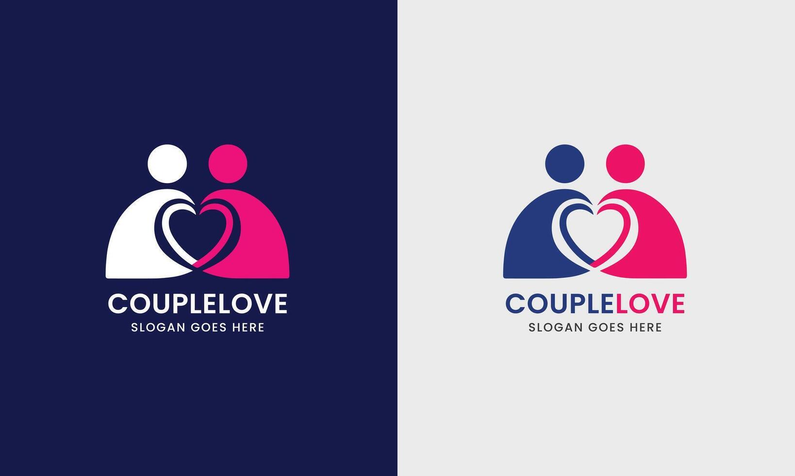 Couple love, couple relation day together family people woman lady man modern romance element sample logo design vector
