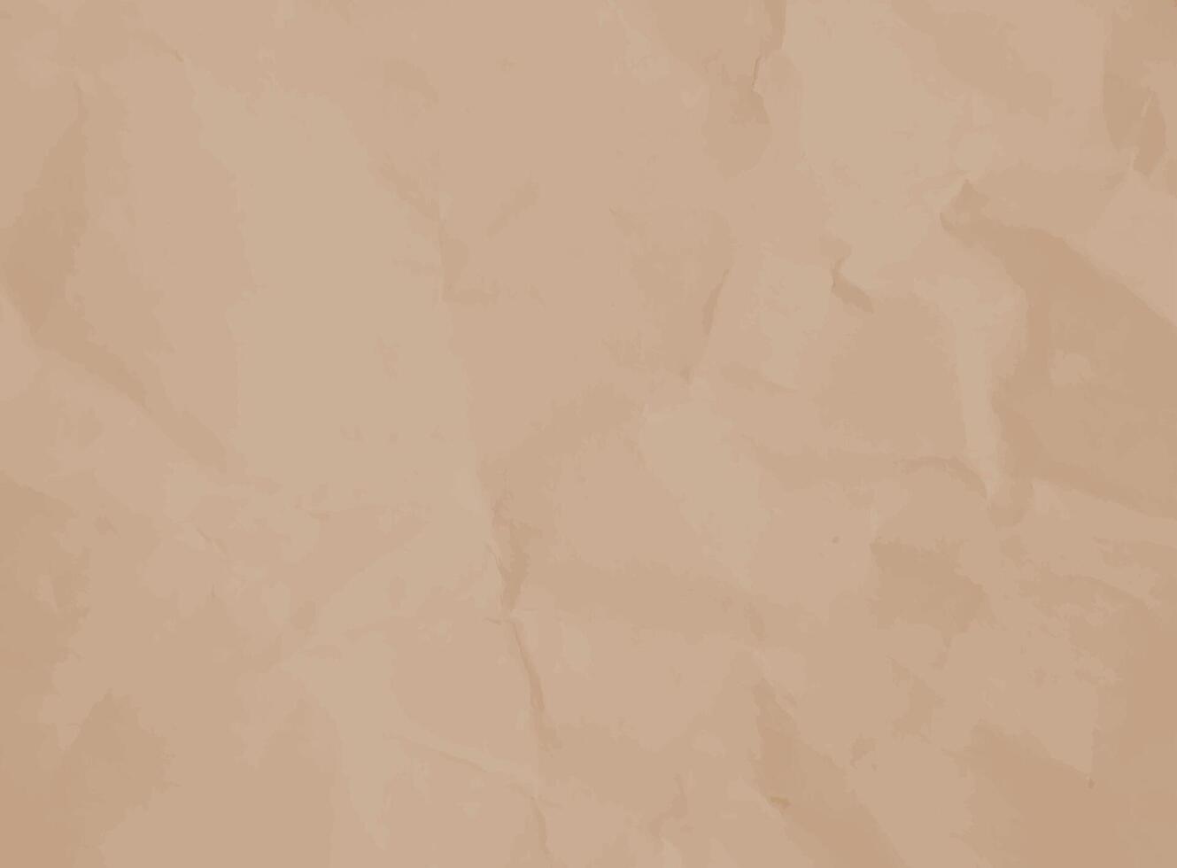 Crumpled brown Old Cardboard. Beige texture of wrinkled craft Sheet or wrapping Paper for Scrapbook. Abstract parchment or notebook background. Horizontal rough vintage text box vector