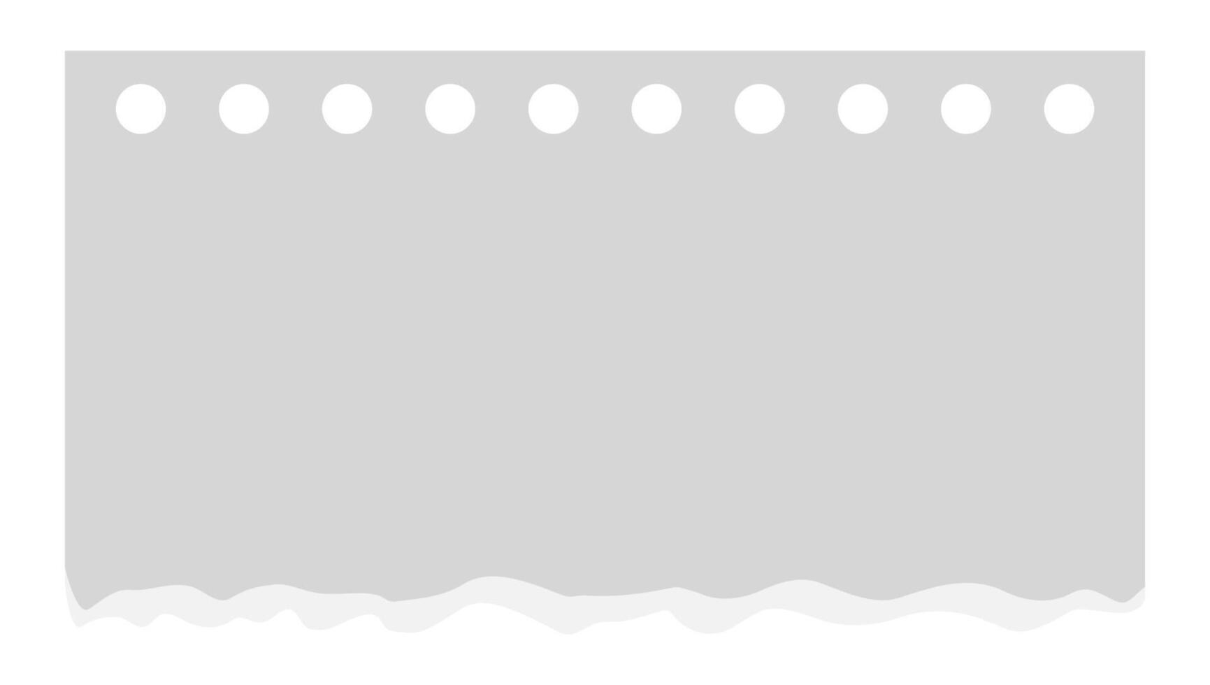 Paper grey piece of notebook. Design mockup of blank sheet. element for scrapbook with torn edges and round holes vector