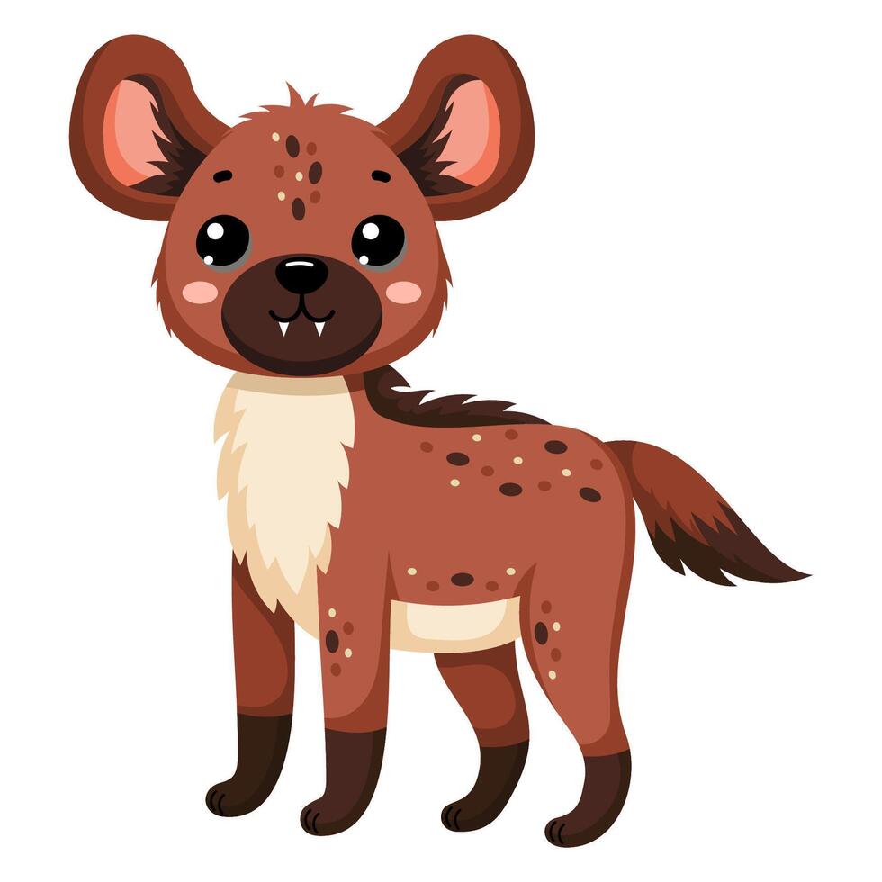 African wild hyena vector