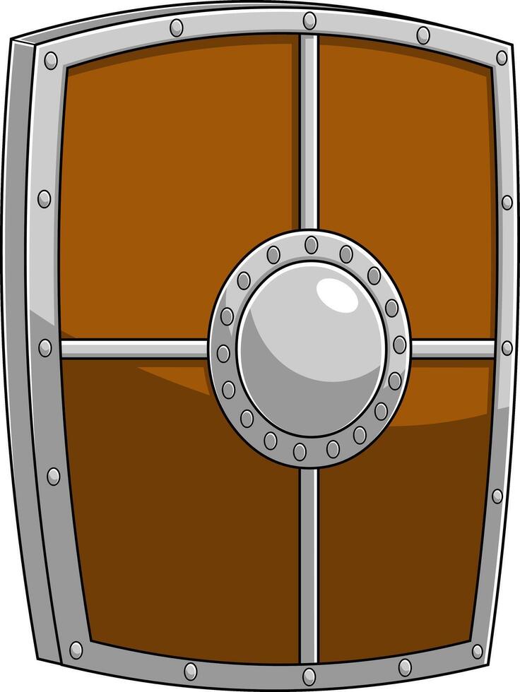 Cartoon Medieval Shield vector