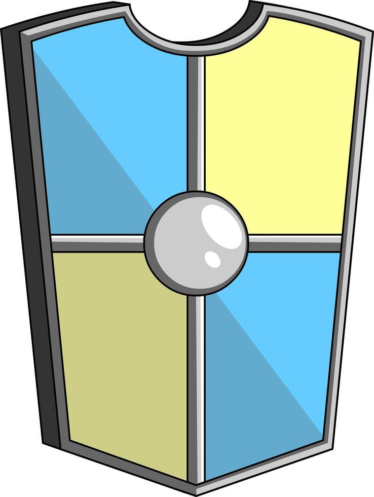 Cartoon Medieval Shield vector