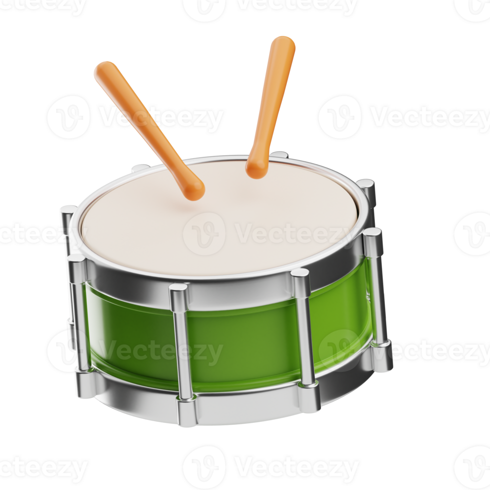 Drum oktoberfest object illustration 3D png