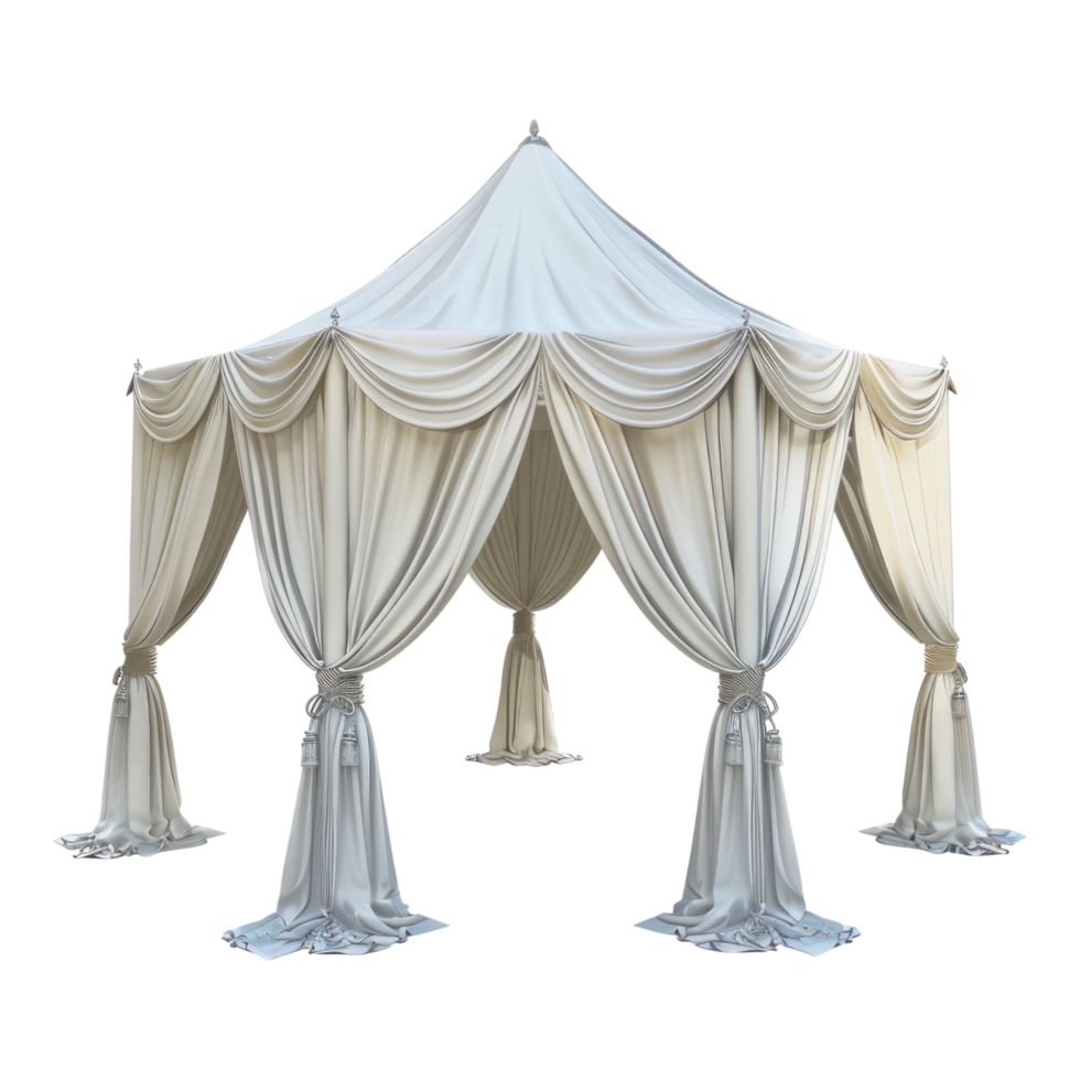 Event tent canopy isolated on transparent background png