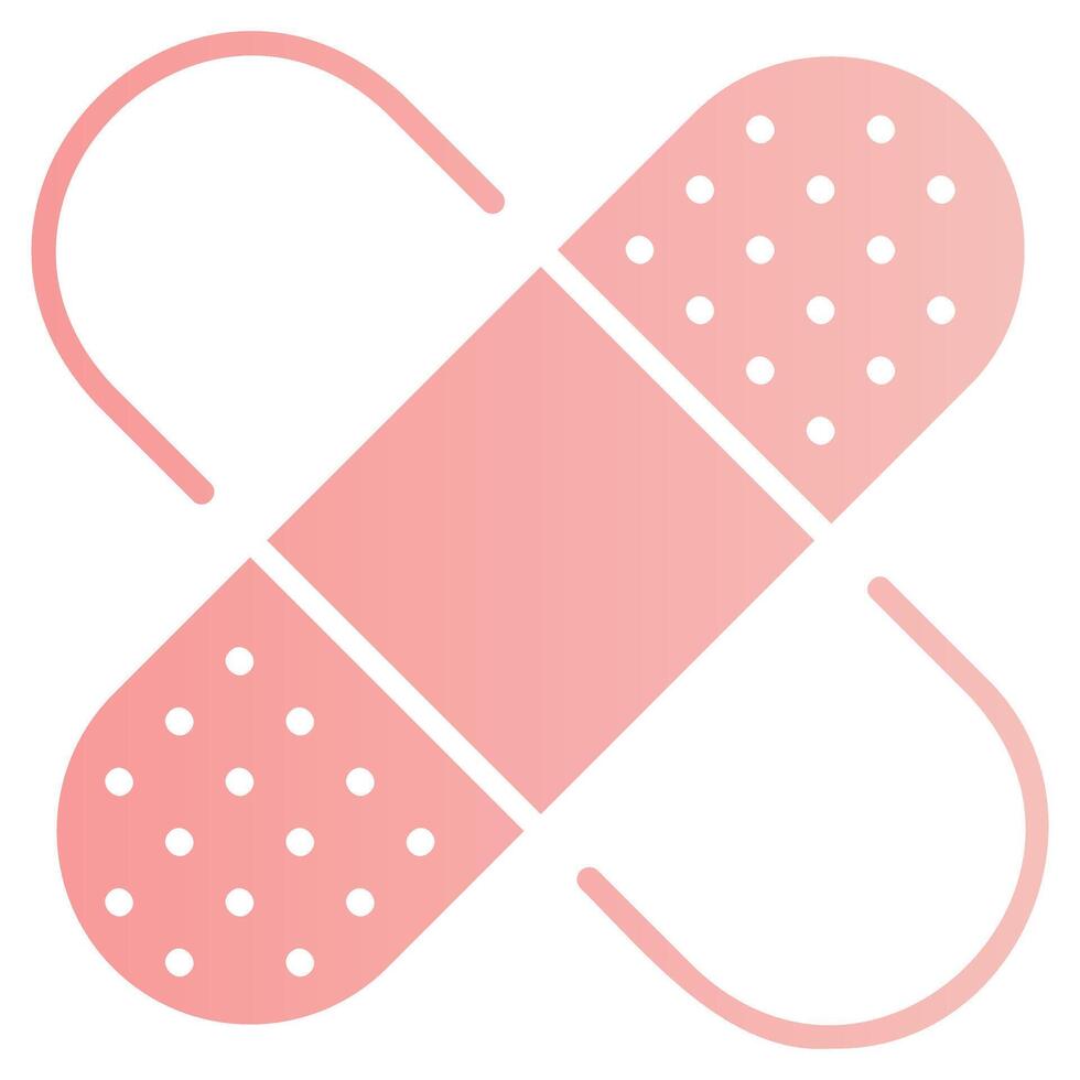 Bandage Glyph Gradient Icon vector